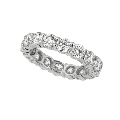 25 Pointer Diamond Eternity Band 4 Carats 14K White Eternity Band