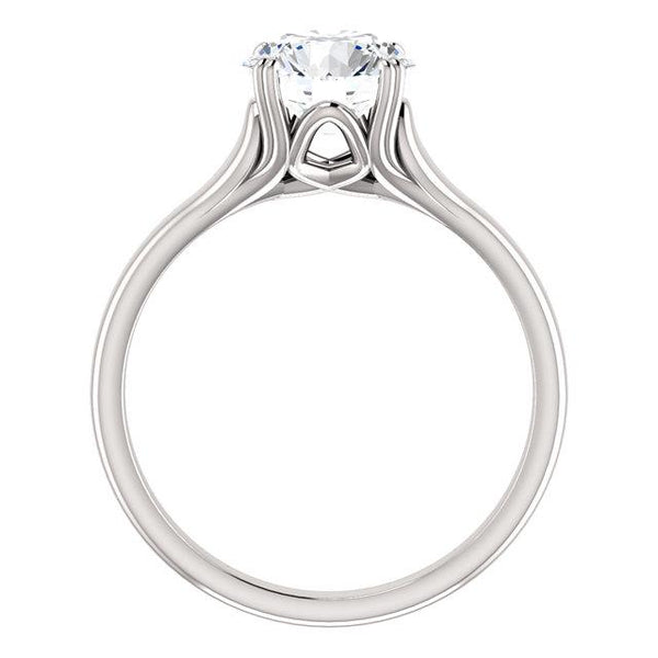 Womens Round Brilliant Diamond Solitaire Ring