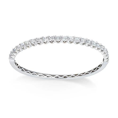 5 Carats Prong Set Round Diamond Tennis Bracelet White Gold 14K Tennis Bracelet