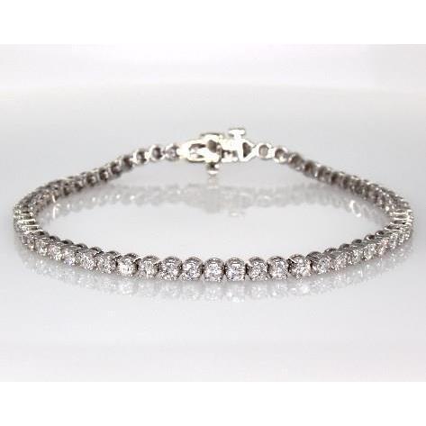 5 Carats Round Diamond Tennis Bracelet Women White Gold Jewelry Tennis Bracelet