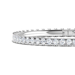 5.20 Ct Prong Set White Round Natural Diamond Tennis Bracelet White Gold 14K