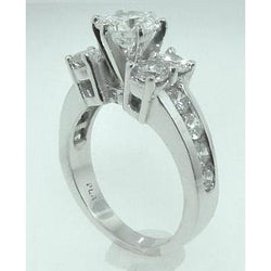 5 Ct. Natural Earth Mined Diamond Wedding Ring White Gold 14K Women Jewelry New