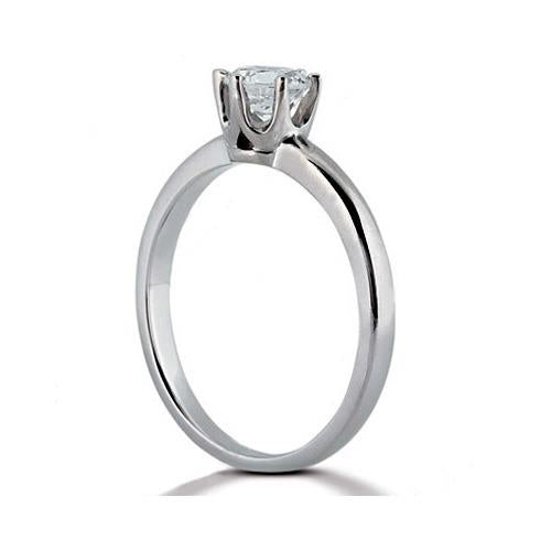 High Quality Wedding Solitaire White Gold Diamond Anniversary Ring 