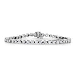6.75 Carats Round Brilliant Cut Natural Earth Mined Diamonds Tennis Bracelet WG 14K