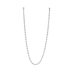 5.25 Carats Diamonds Necklace Bezel Set Jewelry White Gold 14K
