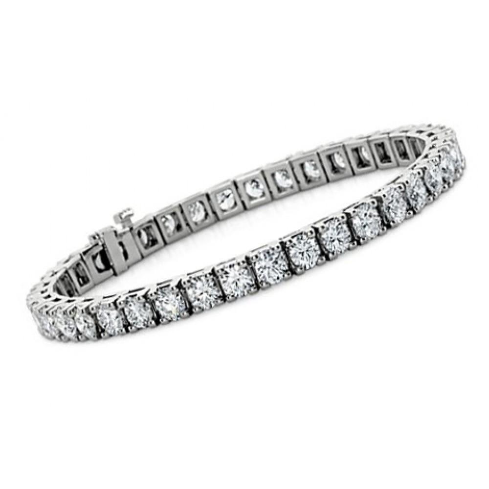 9.25 Ct Round Cut Diamond Tennis Women Bracelet Solid Tennis Bracelet