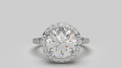 4.50  Diamond Anniversary Ring Halo Setting