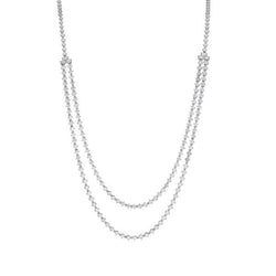 5.50 Ct Brilliant Cut Natural Earth Mined Diamonds Ladies Chain Necklace White Gold 14K