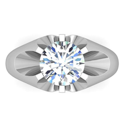 Products 3 Carat Big Diamond Solitaire Men Ring White Gold