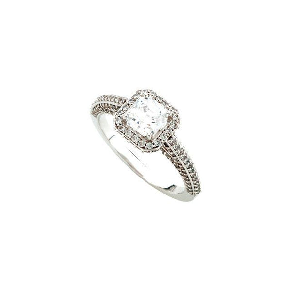 2.31 Ct. Diamonds Solitaire With Accents Halo Ring Jewelry New Halo Ring