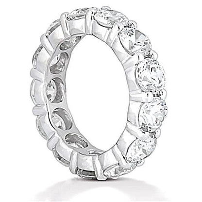 5.85 Ct. Ring F Vs1 Diamonds Eternity Wedding Band Gold Eternity Band