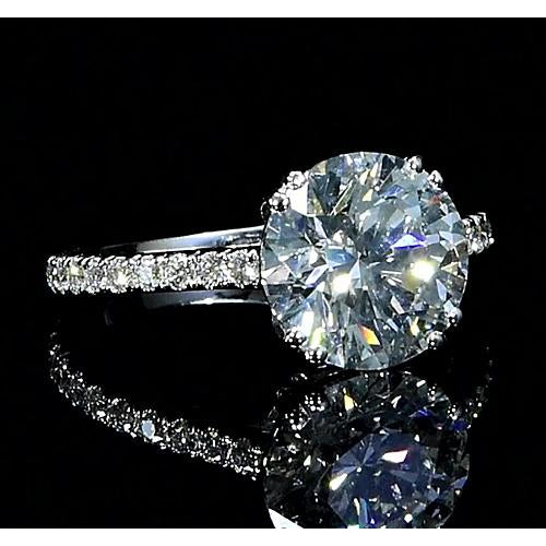 Solitaire Ring with Accents