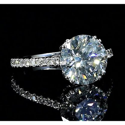 Solitaire Ring with Accents