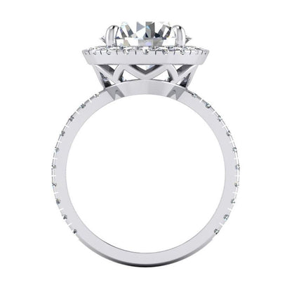 4.50 Carats Round Diamond Anniversary  Setting