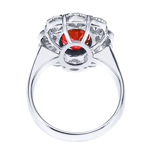  Ruby With Diamond Wedding Ring White 