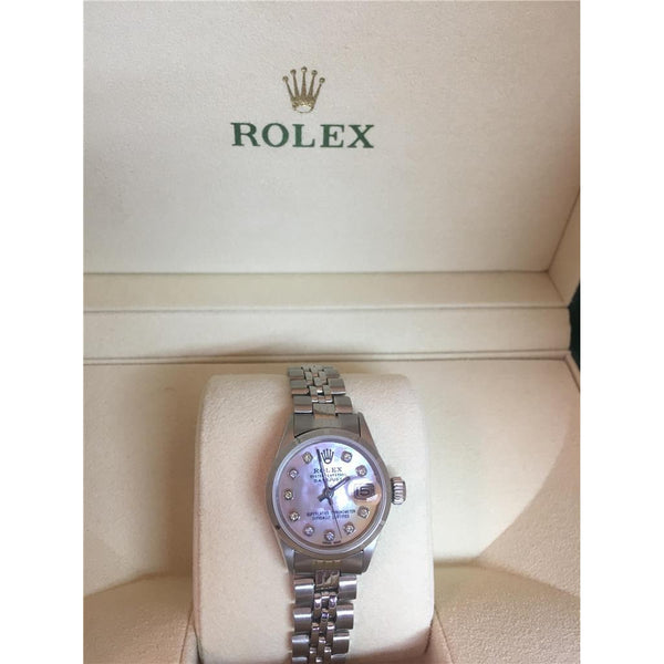 Datejust Rolex Watch Jubilee Bracelet Diamond Dial Stainless Steel Rolex
