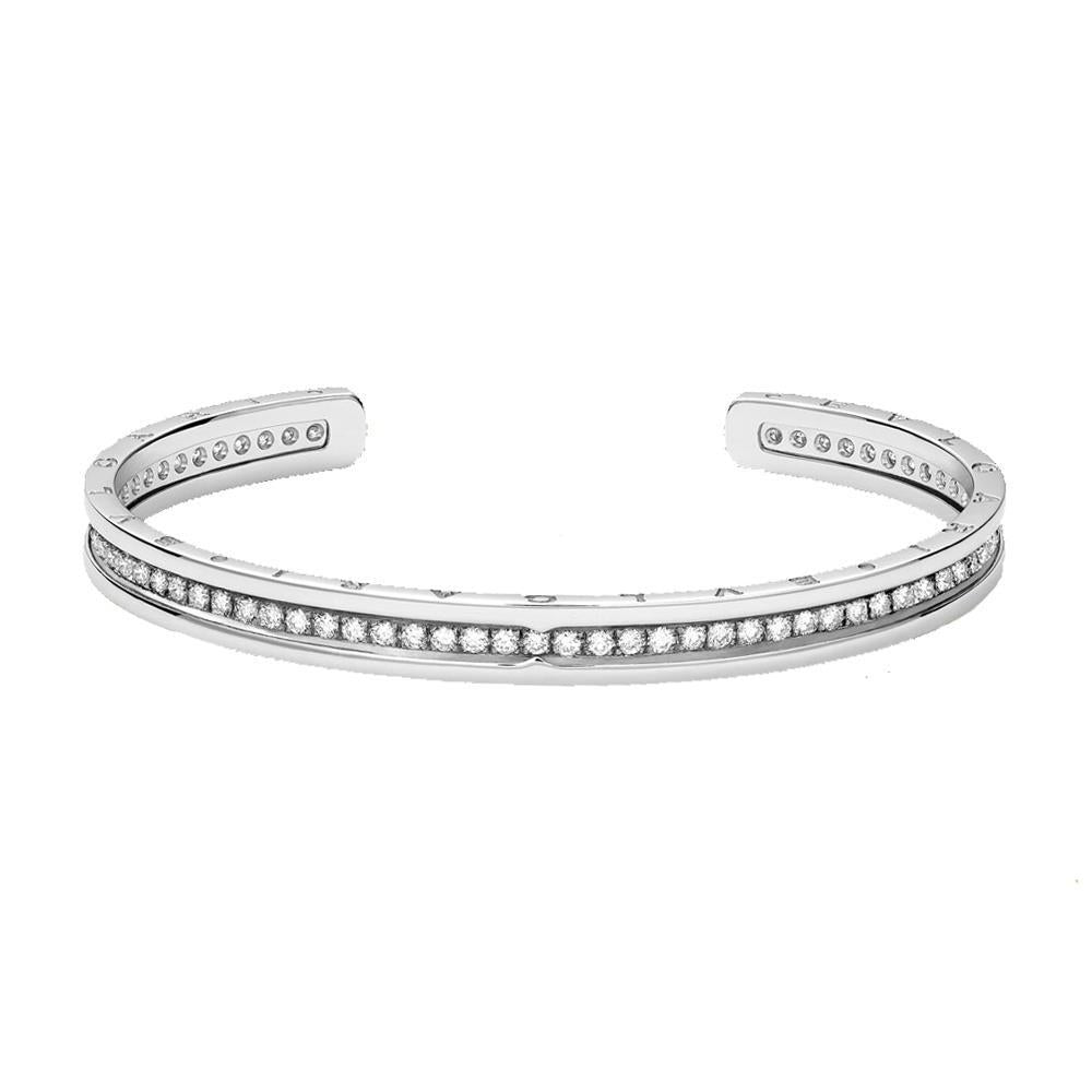 6.4 Ct Round Diamond Women Cuff Bangle Bracelet 14K White Gold Cuff Bracelet
