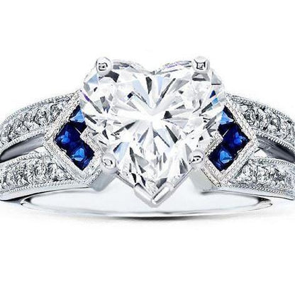 natural round diamond 6.50ct ring front view