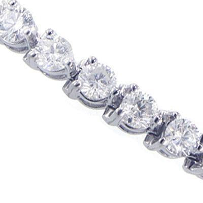 6 Ct Sparkling Round Cut Lab Grown Diamond Tennis Bracelet White Gold Jewelry