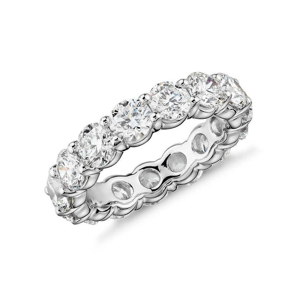 7 Carats Brilliant Cut Diamond Women Wedding Band Ring White Gold Eternity Band