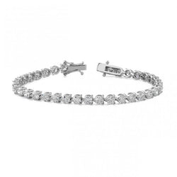 Real  8.50 Ct Jewelry Prong Set Round Diamond Tennis Bracelet