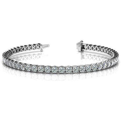 7.50 Ct Brilliant Cut Lab Grown Diamond Tennis Bracelet White Gold