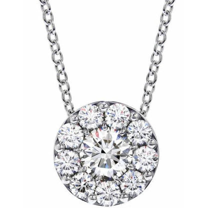 7.00 Ct Sparkling Round Brilliant Cut Diamonds Necklace Pendant Pendant