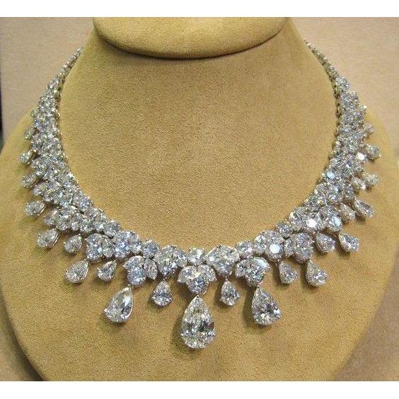 Prakash White American Diamond Necklace Set, Size: Free Size at Rs  2500/piece in Mumbai