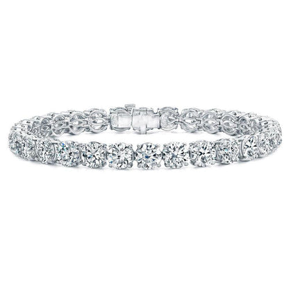 7.5 Ct Round Prong Set Diamond Tennis Bracelet White Gold Jewelry Tennis Bracelet