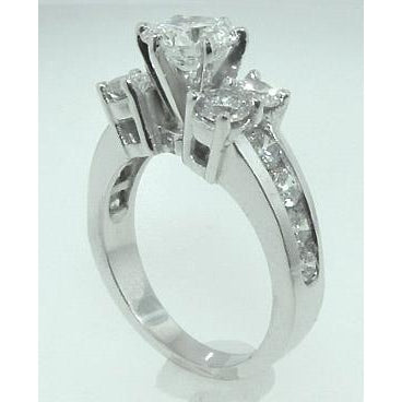  Ring with Accents White Gold Diamond 