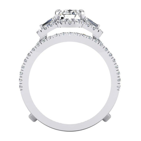 Oval Diamond Anniversary Ring
