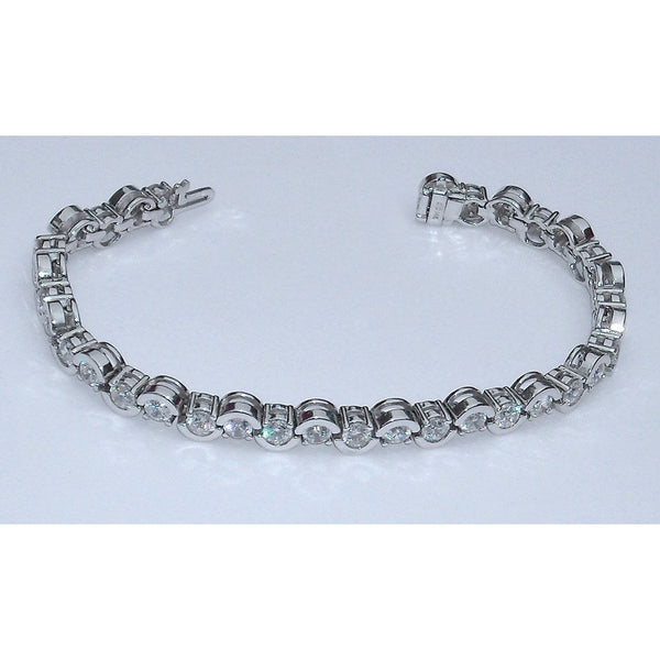 6.80 Carats Diamond Tennis Bracelet Jewelry Antique Style
