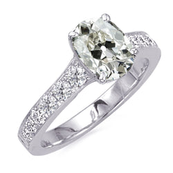 8.50 Carats Round & Oval Old Miner Genuine Natural Earth Mined Diamond Anniversary Ring Jewelry