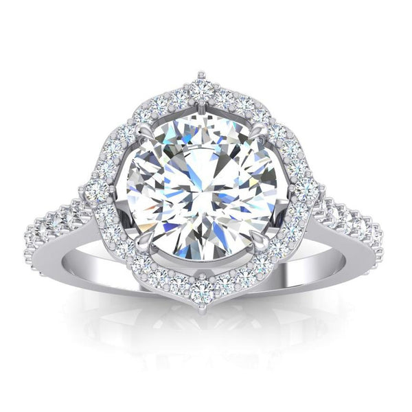 Halo Diamond Ring 