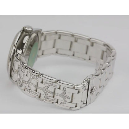 natural round diamond 10ct watch top view