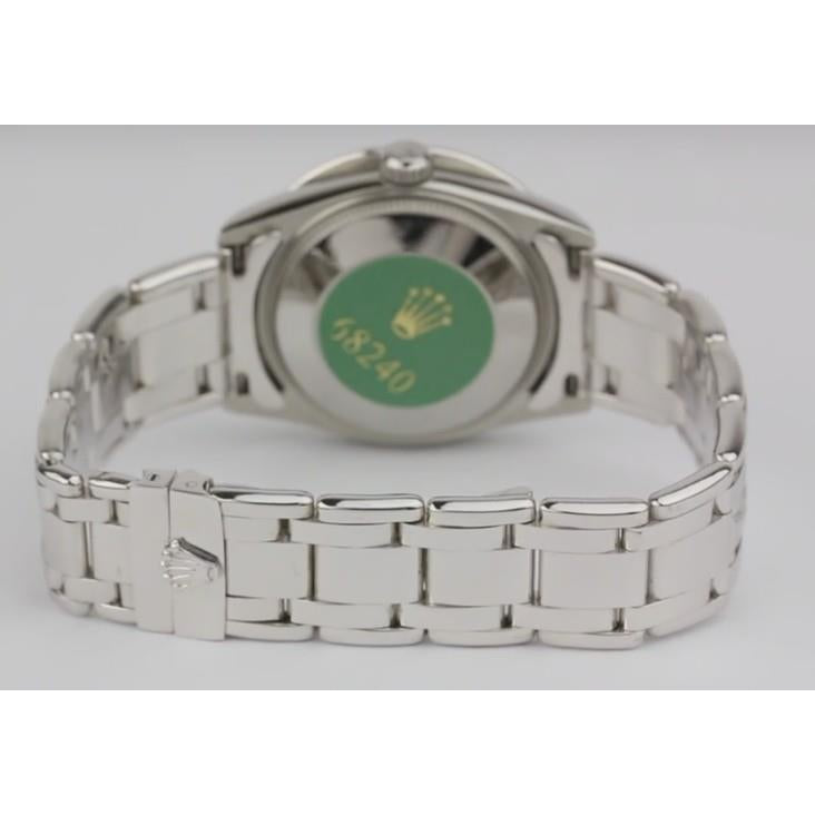 natural round diamond 10ct watch profile view
