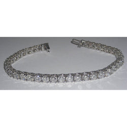 9.50 Carats Lab Grown Diamond Tennis Bracelet Vs Jewelry Solid WG