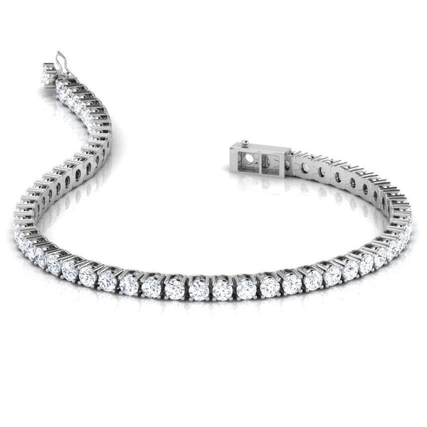 9 Ct Round Prong Setting Diamond Tennis Bracelet White Gold Jewelry Tennis Bracelet