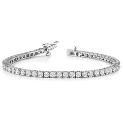 9.90 Carats Round Sparkling Lab Grown Diamonds Tennis Bracelet