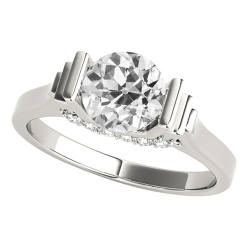 2.75 Carats Engagement Ring Old Miner