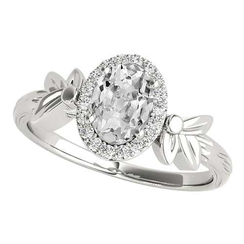 Halo Old Miner Diamond Ring Gold