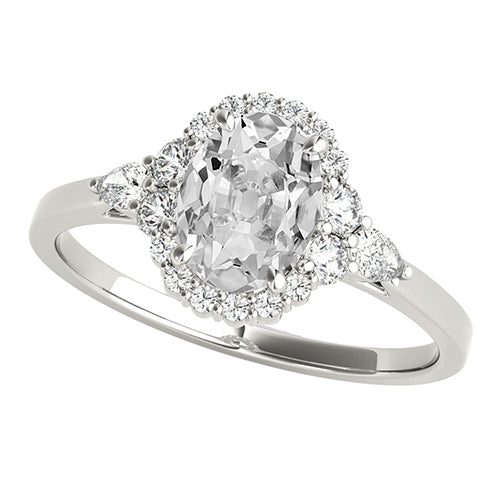 natural round diamond 4.50ct ring front view