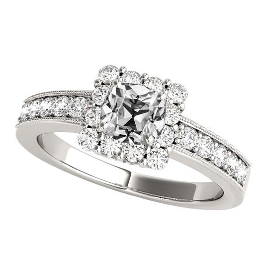 natural round diamond 4.75ct ring front view