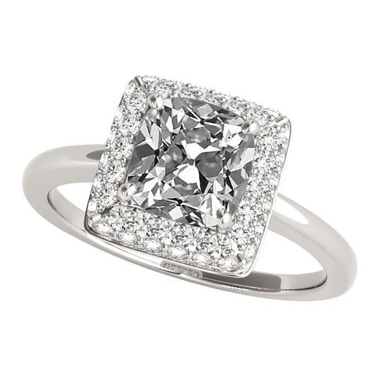 natural round diamond 5.50ct ring front view