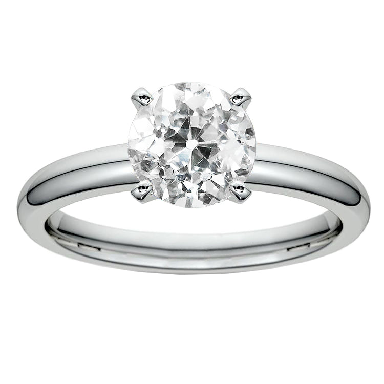  Princess Cut High Quality Sparkling Unique Solitaire White Gold Diamond Ring 
