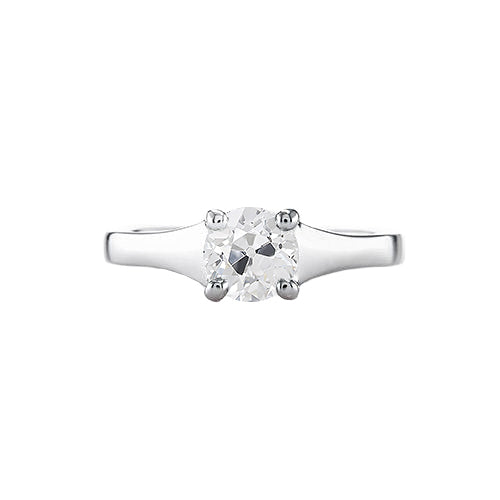 Unique Lady’s Solitaire White Gold Diamond Ring 