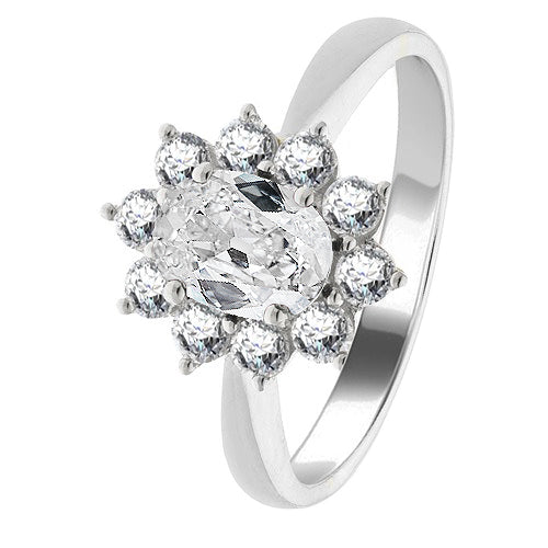 natural round diamond 4.25ct ring front view