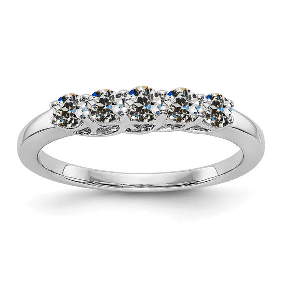 Anniversary Band Round Old Mine Cut