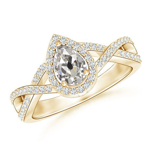 natural round diamond 2.50ct ring front view