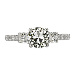 Natural Diamond Ring 5ct - White Gold 14K